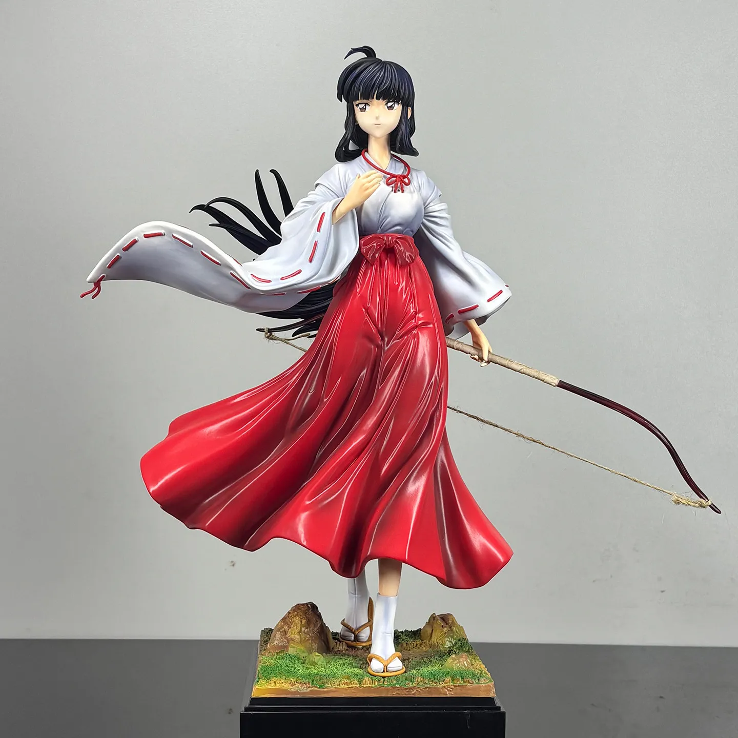 Anime Girl Figure Inuyasha Kikyo Gk Model Collectible Desktop Display Ornament For Anime Fans Collection Home Decoration Gift