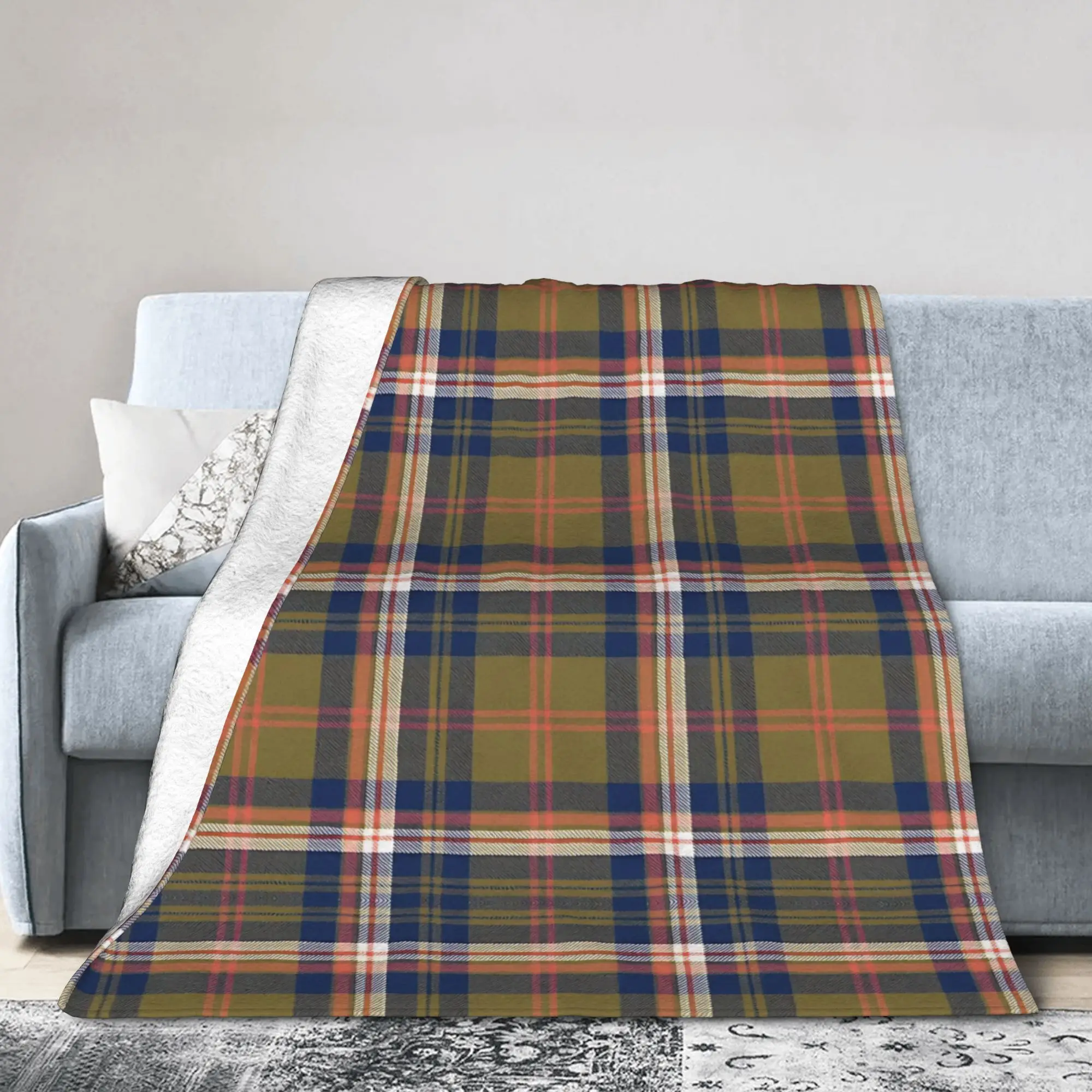Castlecroft Tartan  Blanket  Flannel Throw Blanket Airplane Travel Portable Soft Warm Bedsprea,