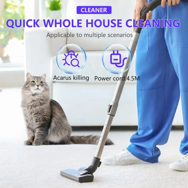 

【Premium】2000W Dry Vacuum Cleaner Canister Multi-Cyclonic Filtration for Hard Floors Carpets Hair Silent Design Corded Vacuum