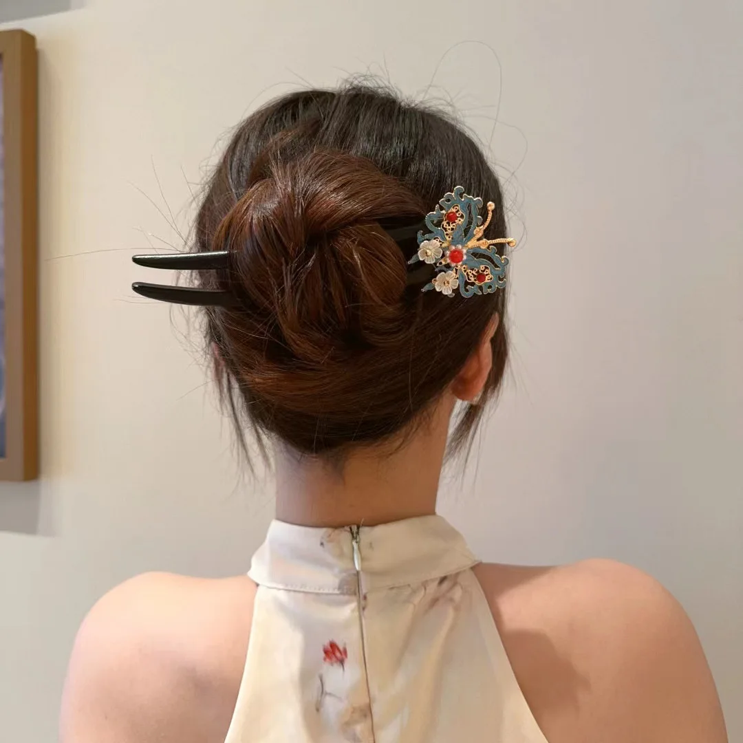 Ancient Style Senior Hairpin Simple Chinese Style High Quality Headwear Hair Ornaments Hanfu Mid-Autumn Festival Hairpin