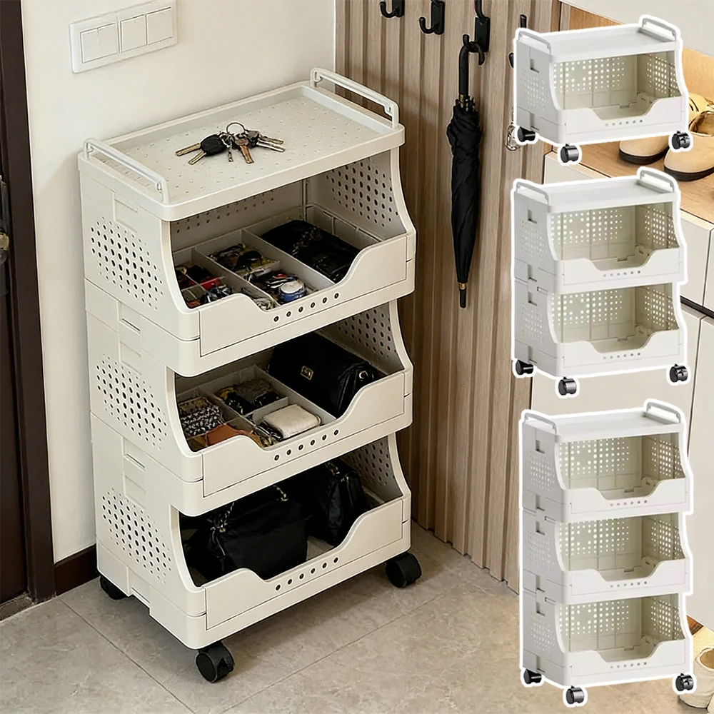 

Office Printer Storage Rack Floor Trolley File Organizer Rack Multi-layer Movable Under The Table Shelves Storage Solution Shelf