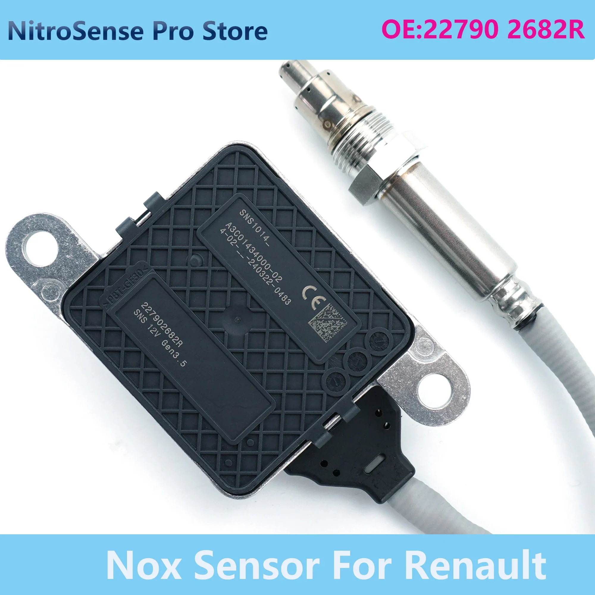 

227902682R 22790 2682R A3C01434000-02 SNS1014 24V Original New Nitrogen Oxide Sensor Nox Sensor For Renault Trafic X82 1.6 DCI