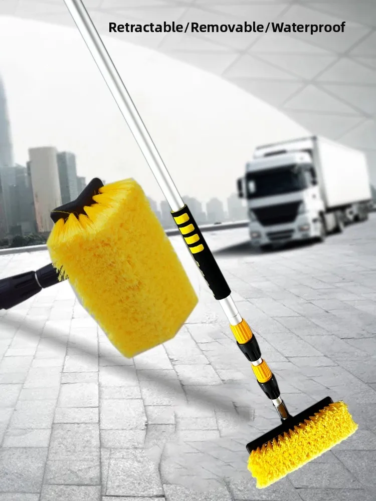 

Швабра для мойки автомобилей с длинной ручкой, выдвижной, из микрофибры, не царапает, для самообслуживания, инструмент для чистки автобусов и грузовиков