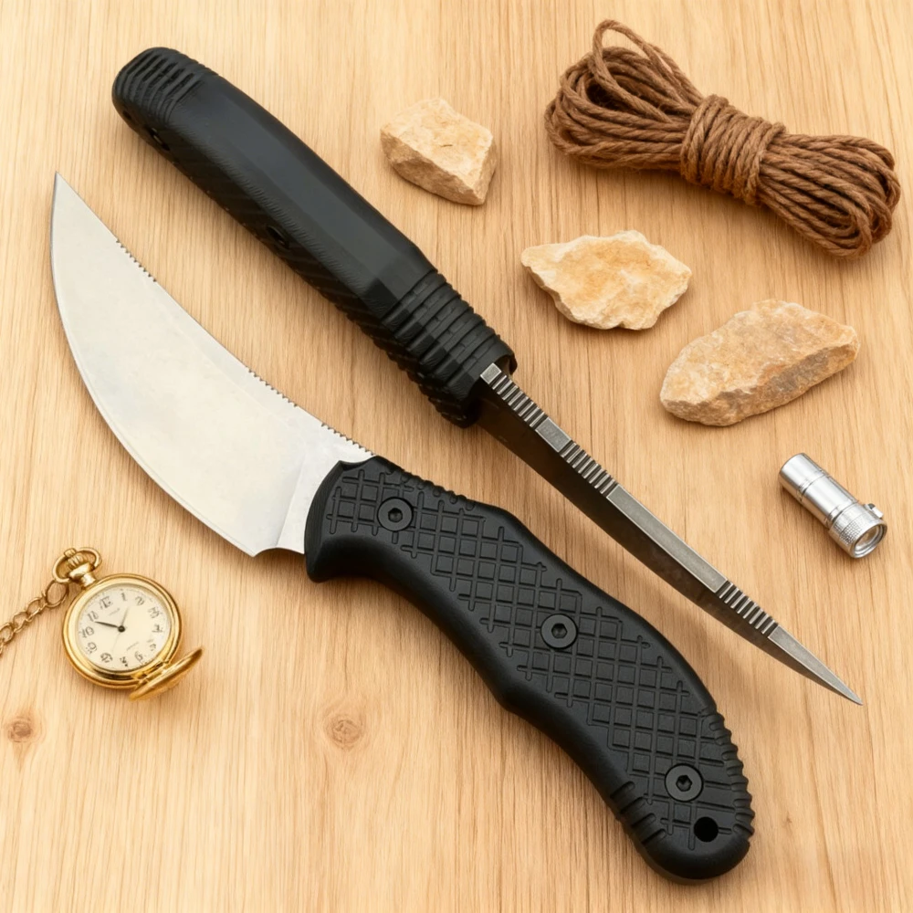 

Прочный прямой нож с ножнами K, каждый день, многофункциональные тактические боевые ножи для выживания, охоты, приключений, рыбалки