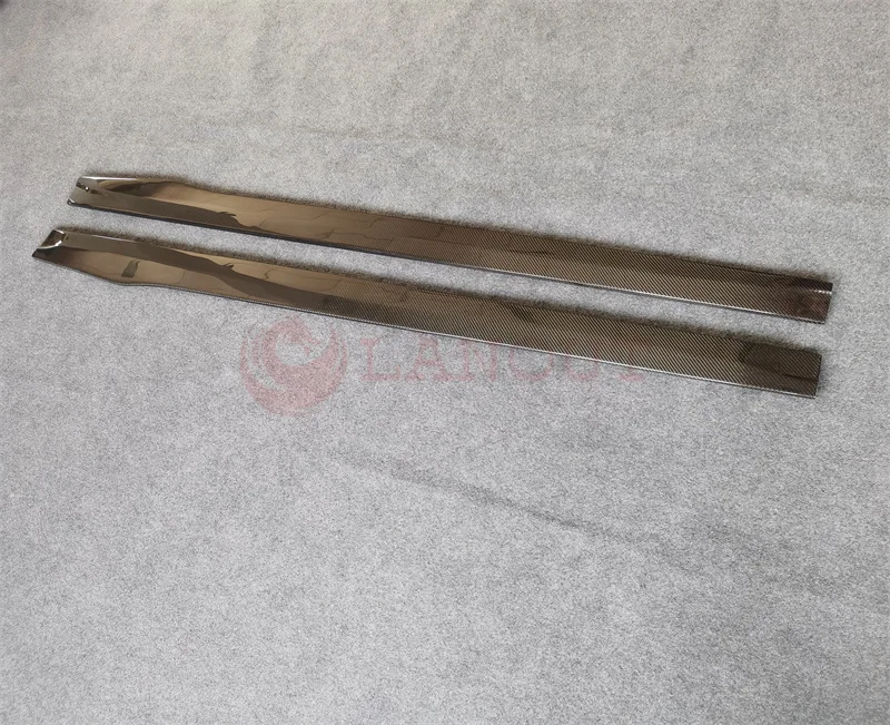 Tablero de extensión de falda de parachoques lateral de coche de fibra de carbono para automóvil para 2015 California