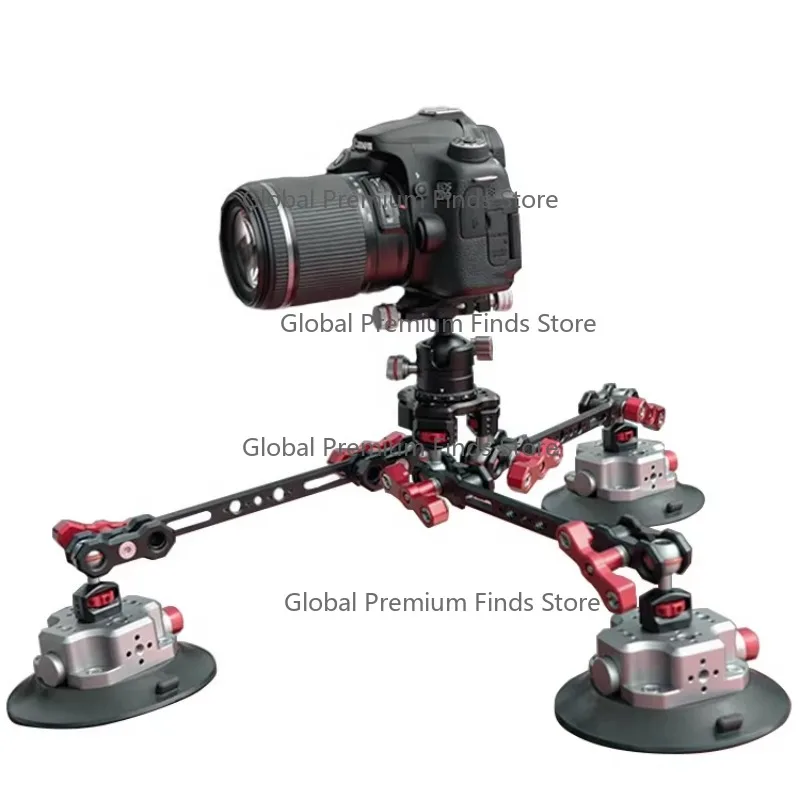 Camera Custom Mount | Heavy-Duty Aluminum Alloy High-Suction Suction Cup & Magic Arm (Private Brand Option)