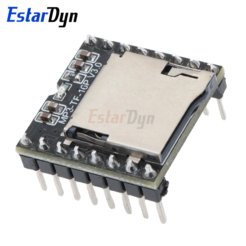 Estardyn DFPlayer Mini MP3 Player Module V3.0 16P TF Card U Disk DF Player Audio Voice Module Board