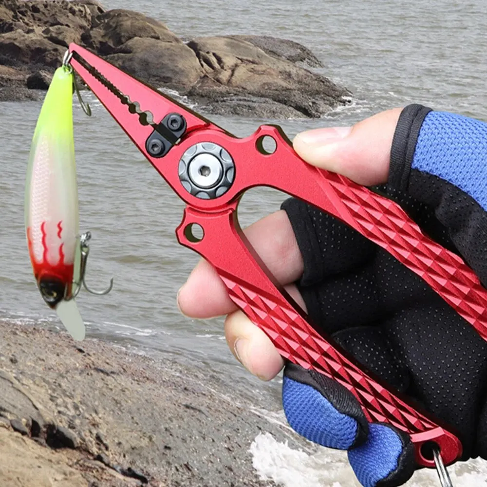 New Arrival Whole Aluminium Fishing Plier Scissor Braid Line Cutter Hook Remover High Quality Material