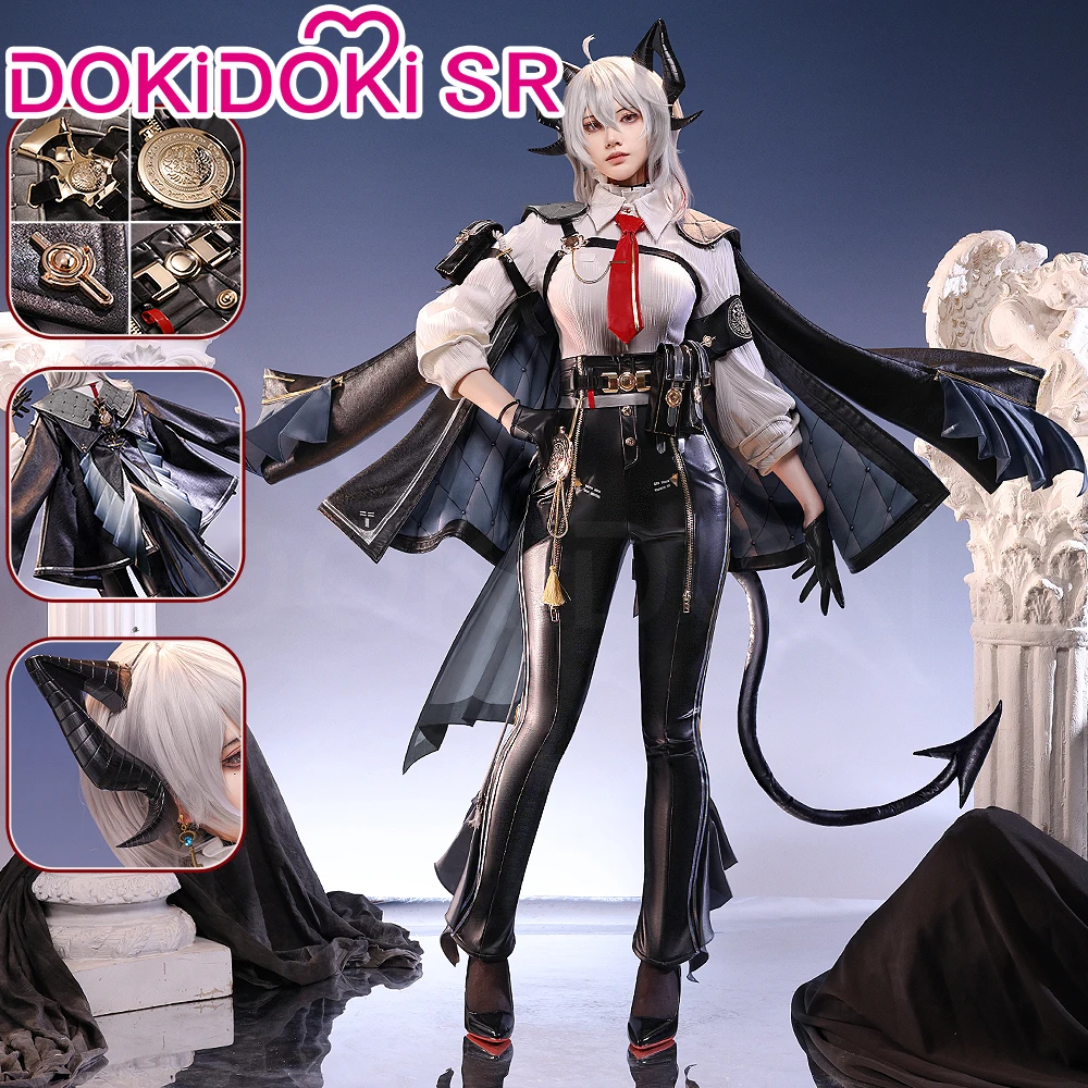 IN STOCK Zani Cosplay Costume Game Wuthering Waves DokiDoki-SR Women Costume Zani Cosplay Wig Metal Accessories Halloween