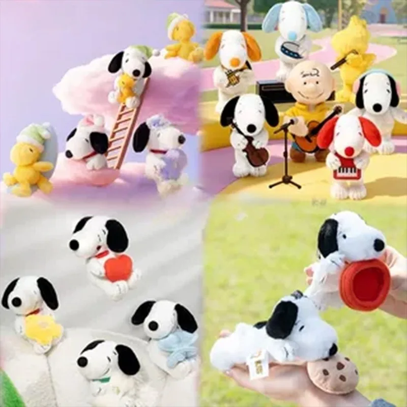 Nuevo Colgante de Peluche de la Serie de Dibujos Animados Snoopy, Muñeco de Peluche Kawaii para Abrazar, Colgante para Mochila, Llavero, Regalo de Cumpleaños para Niños