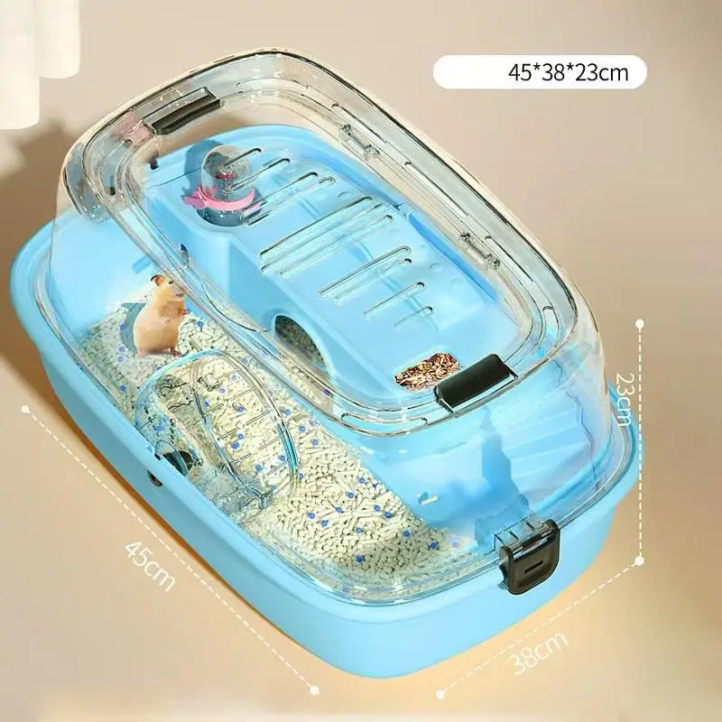 

New Hamster Cage Extra Large Panoramic Double Layer Acrylic Hamster Villa Golden Bear Breeding Box