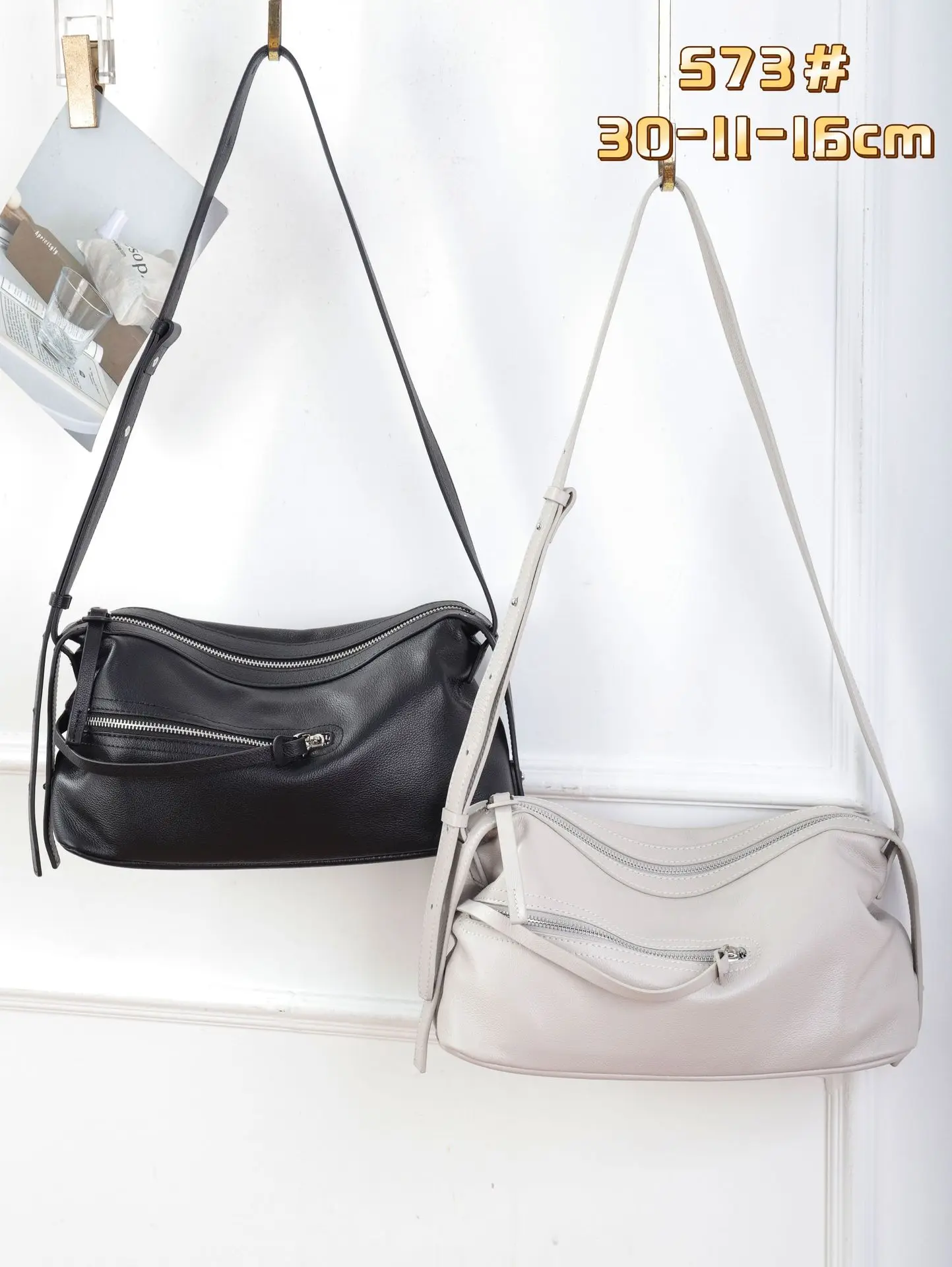 

Новая модная женская сумка-кроссбоди из натуральной кожи (первый слой) на одно плечо, большая вместительная сумка через плечо/на предплечье, простая повседневная сумка для женщин, модель 2026 года