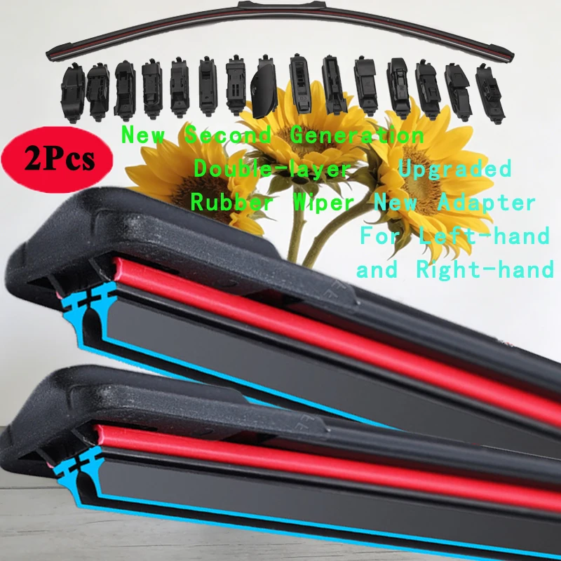 For Peugeot 3008 MK1 MK2 2008-2024 Car Windshield Wiper Blade Front Windscreen Brushes Washer Accessories Window Cleaning Parts