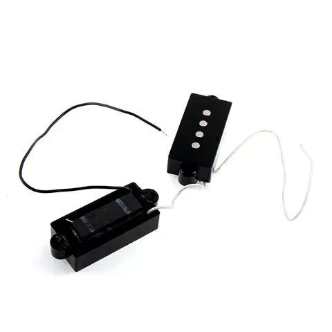 Precision P Bass Guitar Parts Ceramic 4 String Noiseless Pickup Set for Fender PB Replacement