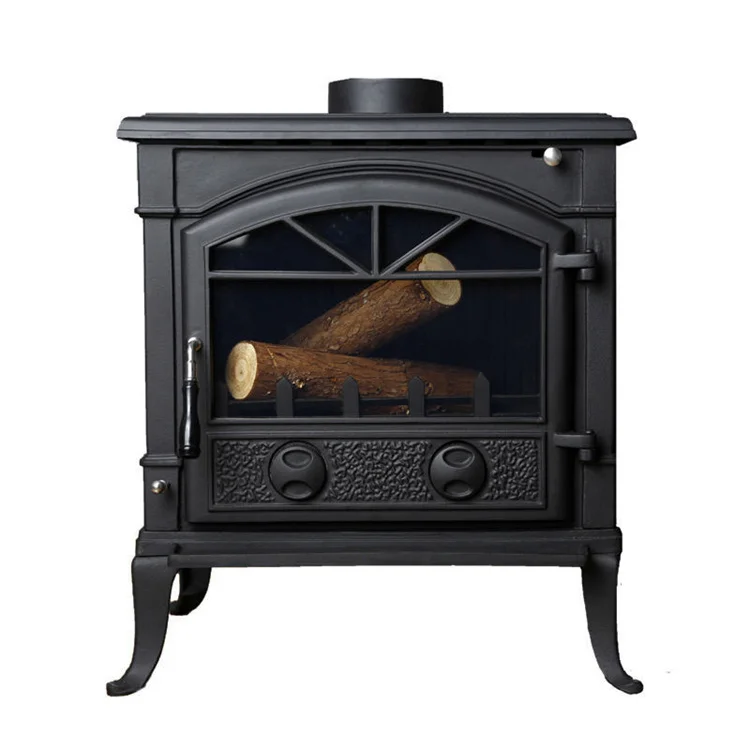 Real Fire Cast Iron Fireplace Wood Burning Indoor Heater Furnace Classic Fireplace