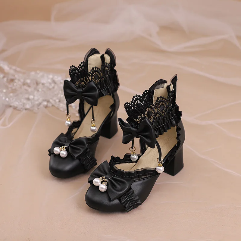 صنادل لوليتا الصيفية الحلوة والرائعة بمقدمة مستديرة على شكل حلوى حلوة سهلة الارتداء بمقدمة مفتوحة مع صنادل منصة بإبزيم للإغلاق