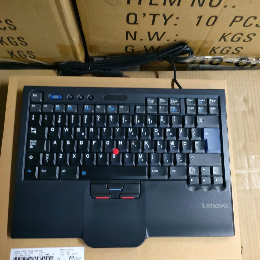 

Denmark layout new genuine unopened Lenovo Thinkpad sk-8845cr keyboard desktop laptop external red dot keyboard