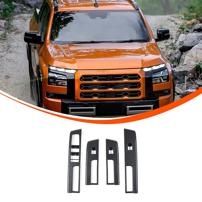 

For Mitsubishi L200 2024+ Automotive interior modification Automotive window lifting frame ABS available in multiple colors