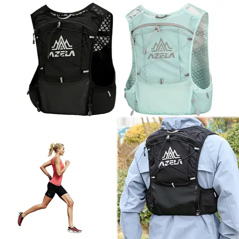 Outdoor Running Hydration Vest Backpack Breathable Water Bladder Bag Daypack for Marathon Cycling Hiking Trail