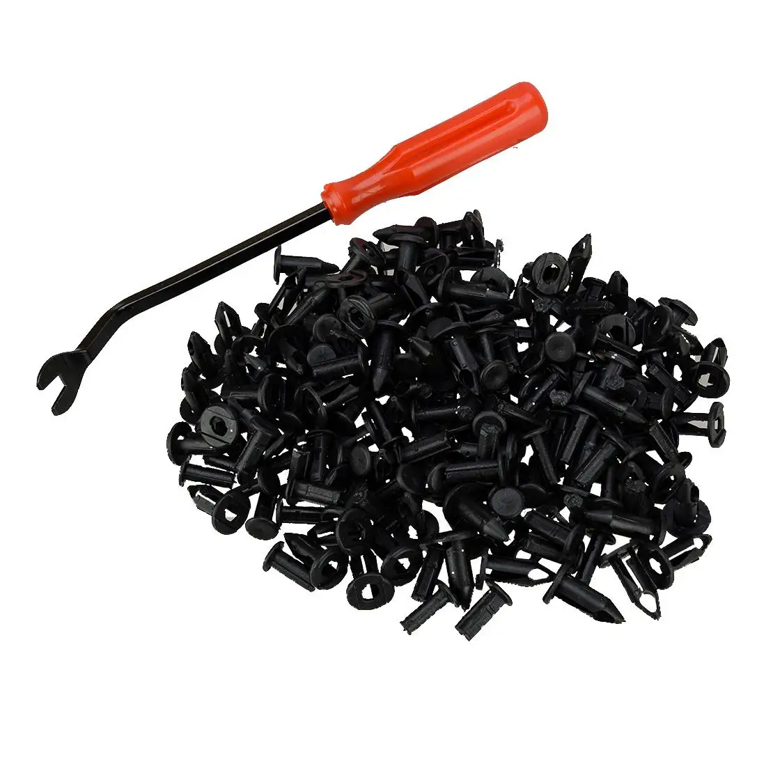 

100pcs Black Fender Clip Body Rivets Fastener Removal Tool Fit for Polaris UTV Rangers RZR 7661855