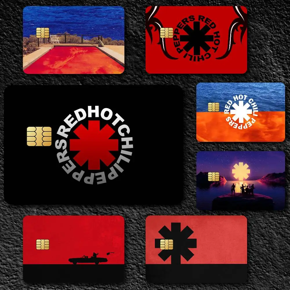 The Band R-Red H-Hot C-Chili P-Peppers Credit Card Skin Stickers for Bank Card Bus Metro Card Sticker Waterproof Gift