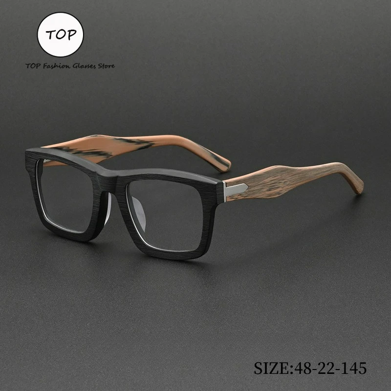 

Новая модная оправа для очков с цветовыми блоками из ацетата, квадратная, мужская, высококачественная, ручной работы, для чтения, женские очки по рецепту