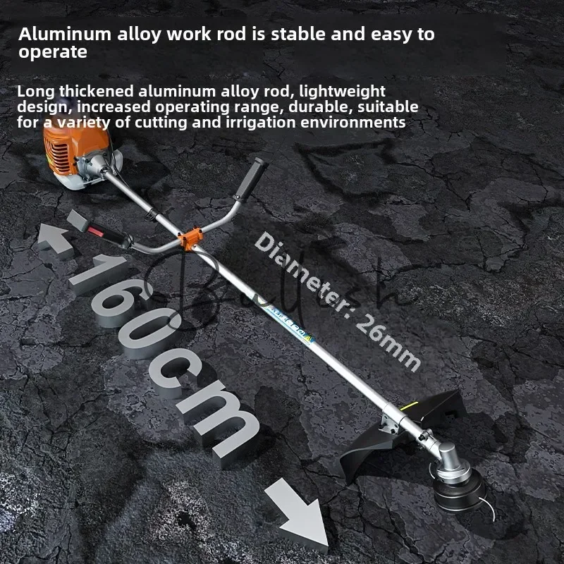 Knapsack side hanging multifunctional lawn mower small gasoline engine agricultural harvester