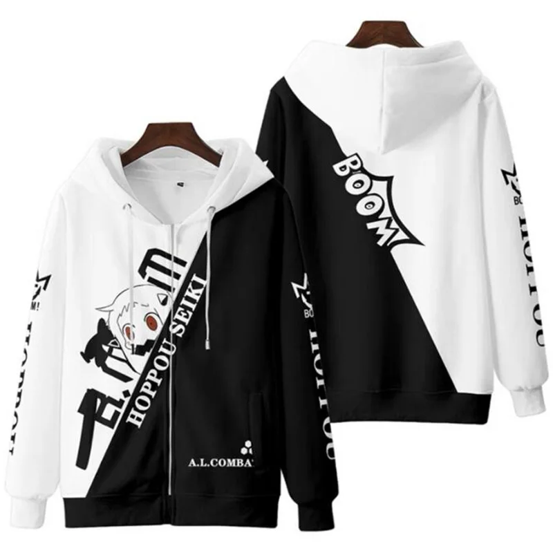 Kantai Collection Hoppou 3d Hoody Pullover Cosplay Anime Game Men Women Zipper Hoodies Jacket Tops Long Sleeve Hooded Sweatshirt