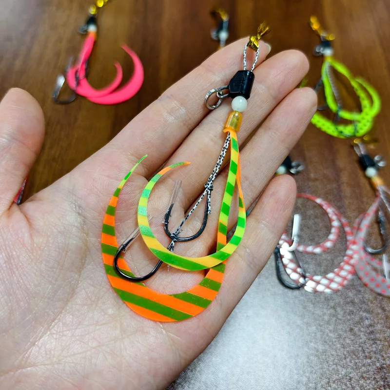OBSESSION HK052 Anzuelos Slow Jigging con Falda Silicona Agua Salada - imagen 4