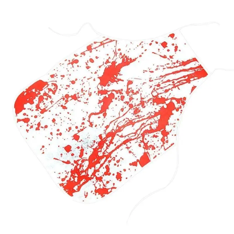 652F Avental sangrento Halloween, avental fantasia cosplay empregada para festa cosplay Halloween