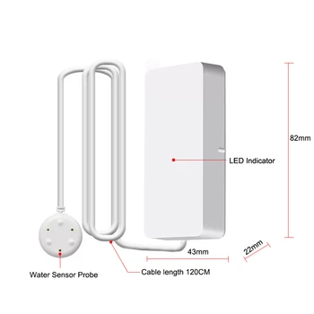 Tuya Smart WIFI /Zigbee Water Leakage Sensor Detector Flood Alert Overflow Security Alarm System Water Leak Alarm Smart Life App