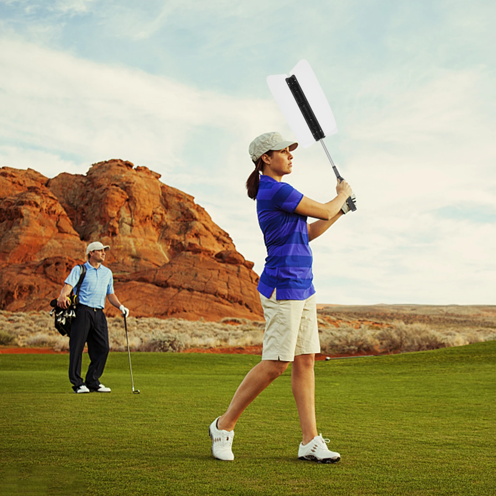 

Wind Swing Rod Trainer Aid Golf Accessories Fan for Power Aids Pinwheel Lip Gloss