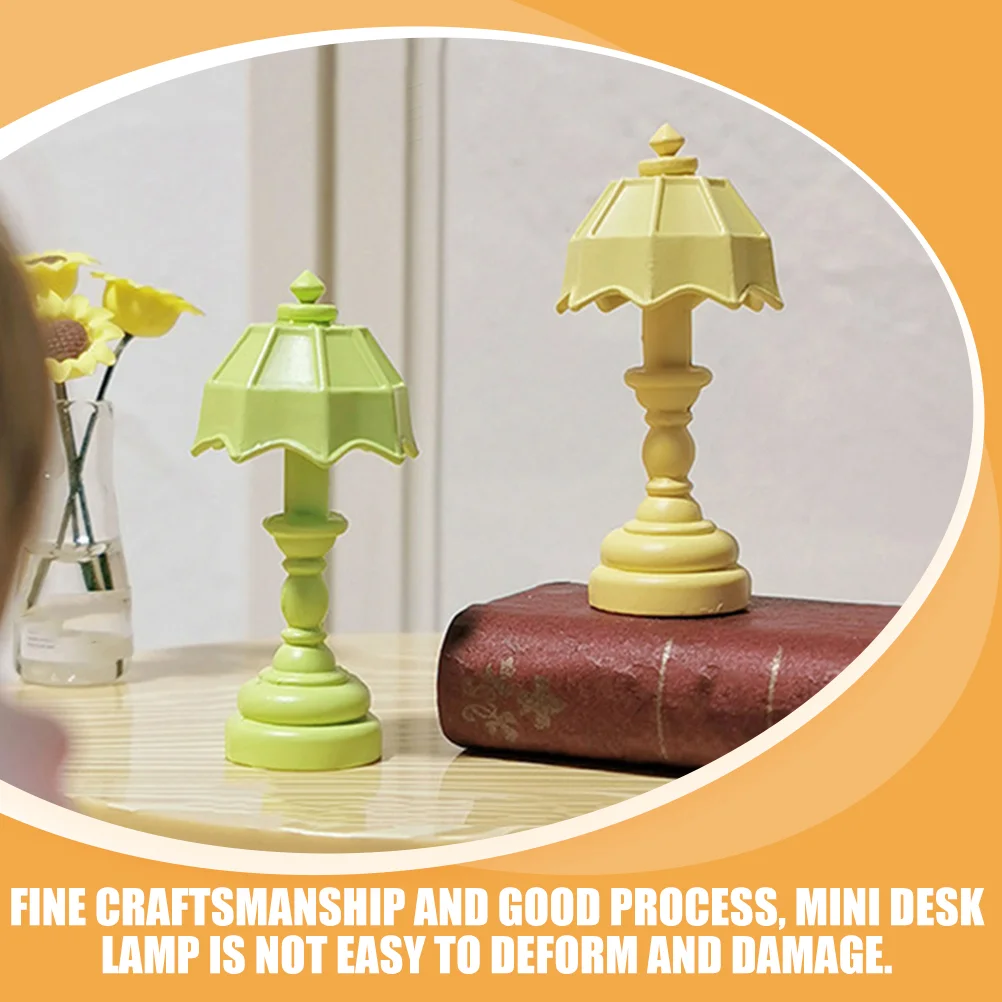 2-delig model huis miniatuur bedlampje desktop licht micro landschap tafel