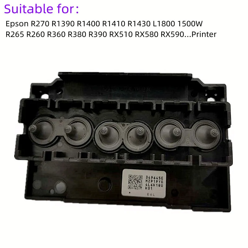 R1390 L1800 Printhead Printer Head for Epson R260 R265 R270 R360 R380 R390 R1400 R1410 R1430 R1500W RX590 RX580 RX510 Print Head