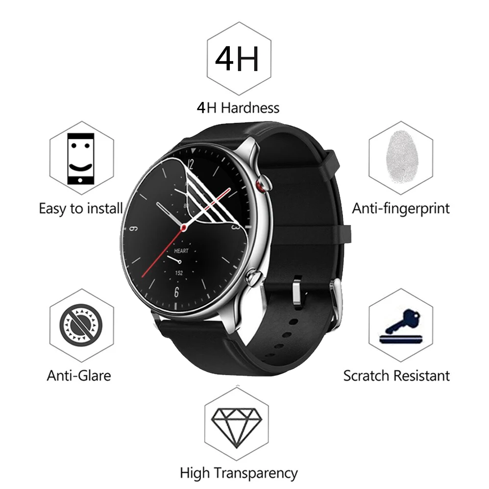 1/5/10 Cái TPU Hydrogel Cho Xiaomi AMAZFIT GTR 2 2e 3 Pro GTR2 Đồng Hồ Thông Minh SmartWatch Màn Hình bảo Vệ Cho Amazfit GTR 2e Bộ Phim Không Kính