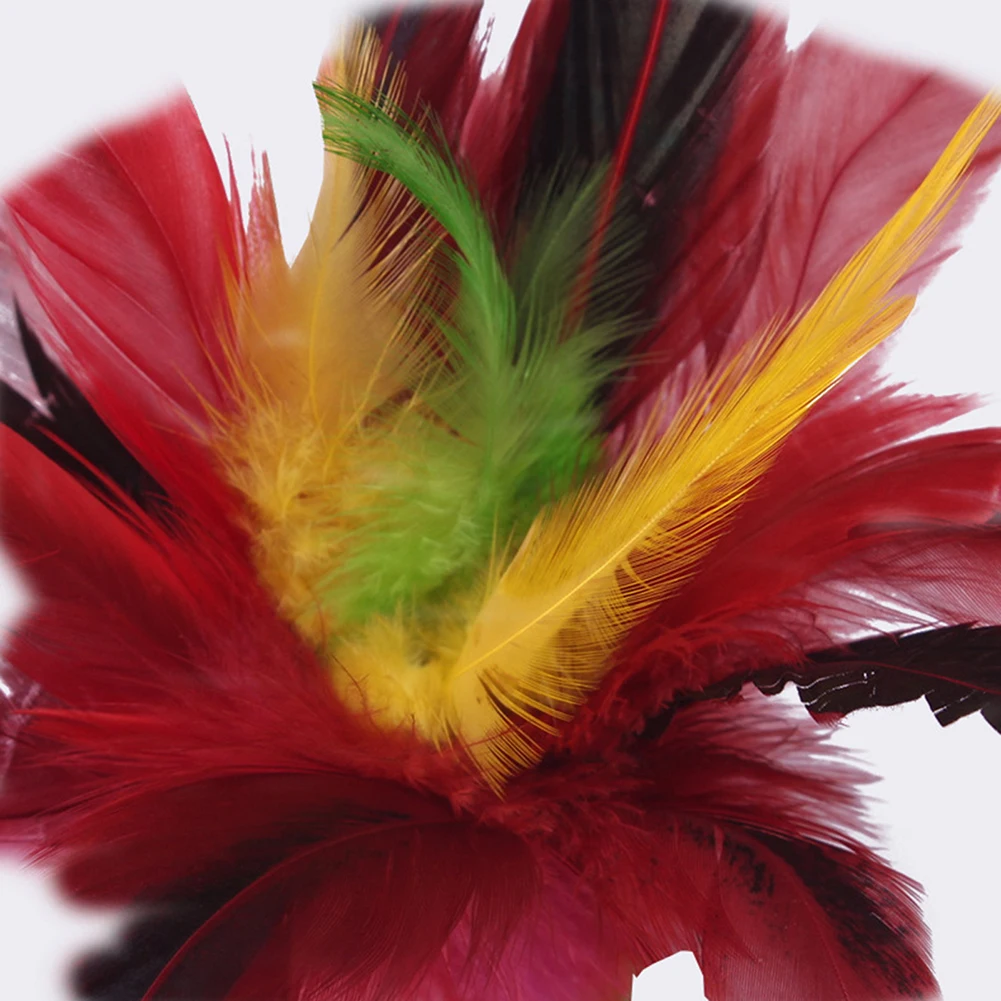 20 سنتيمتر ريشة الريشة يدوية الصنع ريشة الدجاج الريشة المحمولة القدم ركلة عقارب ريشة الريشة لعبة في الهواء الطلق