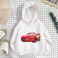 Disney Cars Boys Racing Hoodies Children Cartoon Casual Sweatshirts Kids Lightning McQueen Long Sleeve Casual Outwears 3-14T