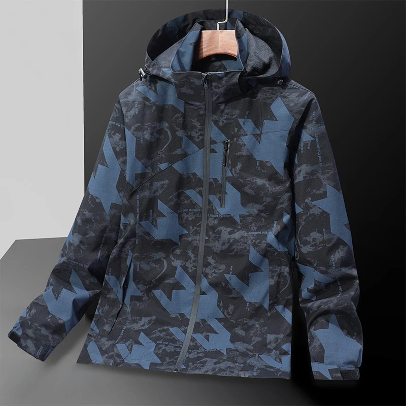 Waterproof Jacket Outdoor Windbreaker Men Plus Size 5XL 6XL 7XL Windproof Rainproof Coat Big Size Men Clothing Jaqueta Masculina