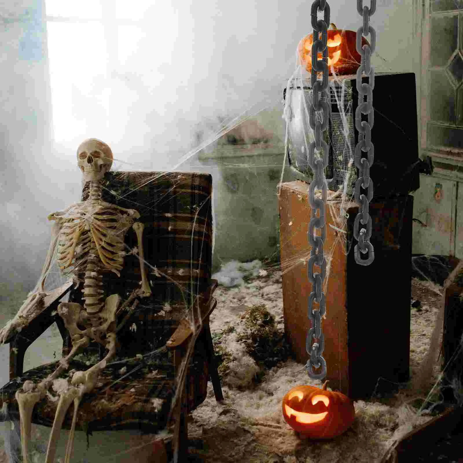 Chaîne de décoration d'halloween en plastique réaliste, pour accessoires de fête costumée, décorations de farces de Cosplay, légères et festives