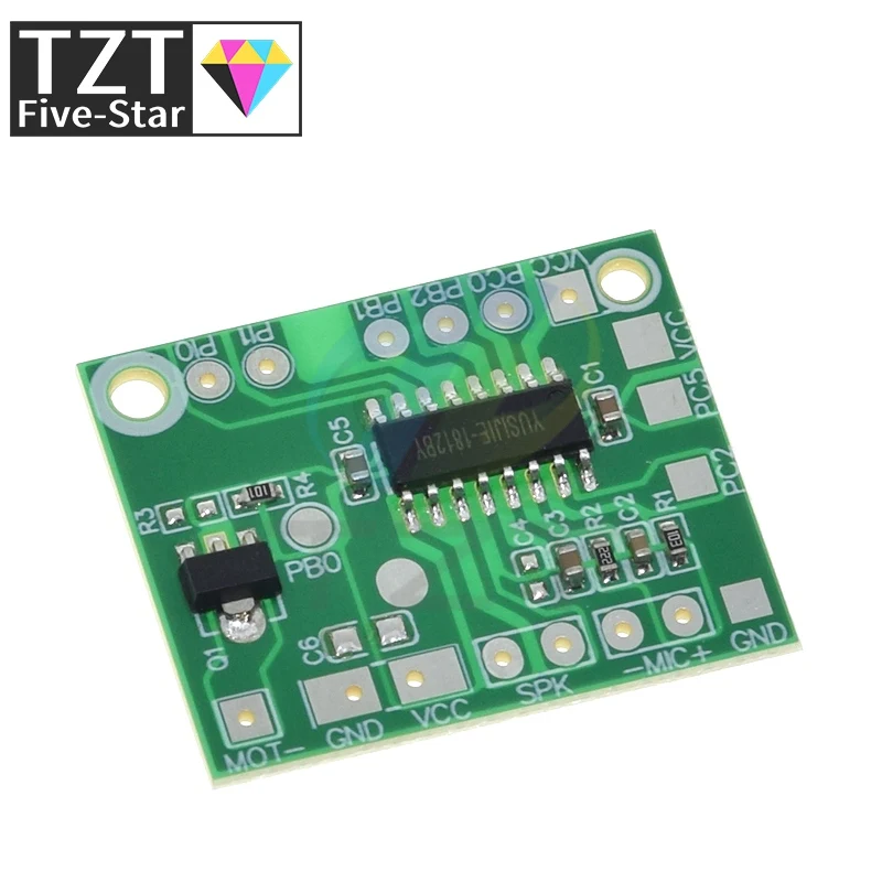 1/3 Stück DIY Sprachaufnahme-Modul mit intelligenter Wiedergabe, Sound-IC-Platine, Stimmveränderungsmodul für Spielzeug-Geschenkzubehör, DC 3V-5V – Detail 4