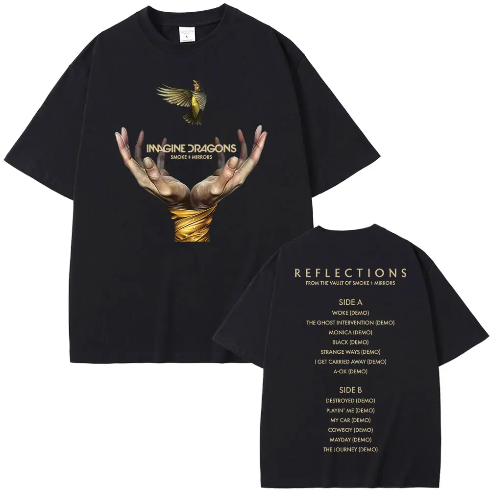 

Reflections From The Vault of Smoke + Mirrors Album 2025 Tshirt Imagine Dragons Rock Band Tees Men Women Casual Cotton T-shirt