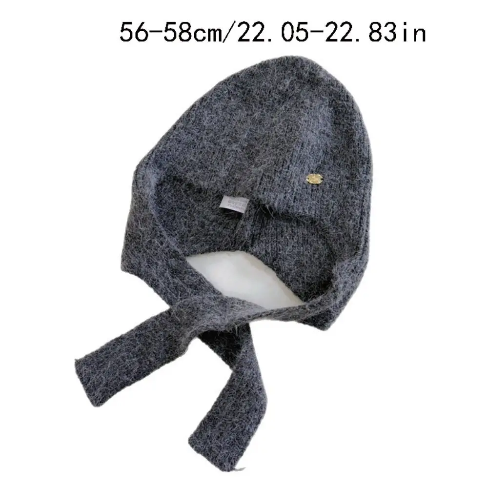 الدفء محبوك قبعة Coldproof سدادات حماية الأذن الصوفية الكروشيه بيني قبعة البوليستر الرقبة حامي الفتيات البلوز قبعة الشتاء