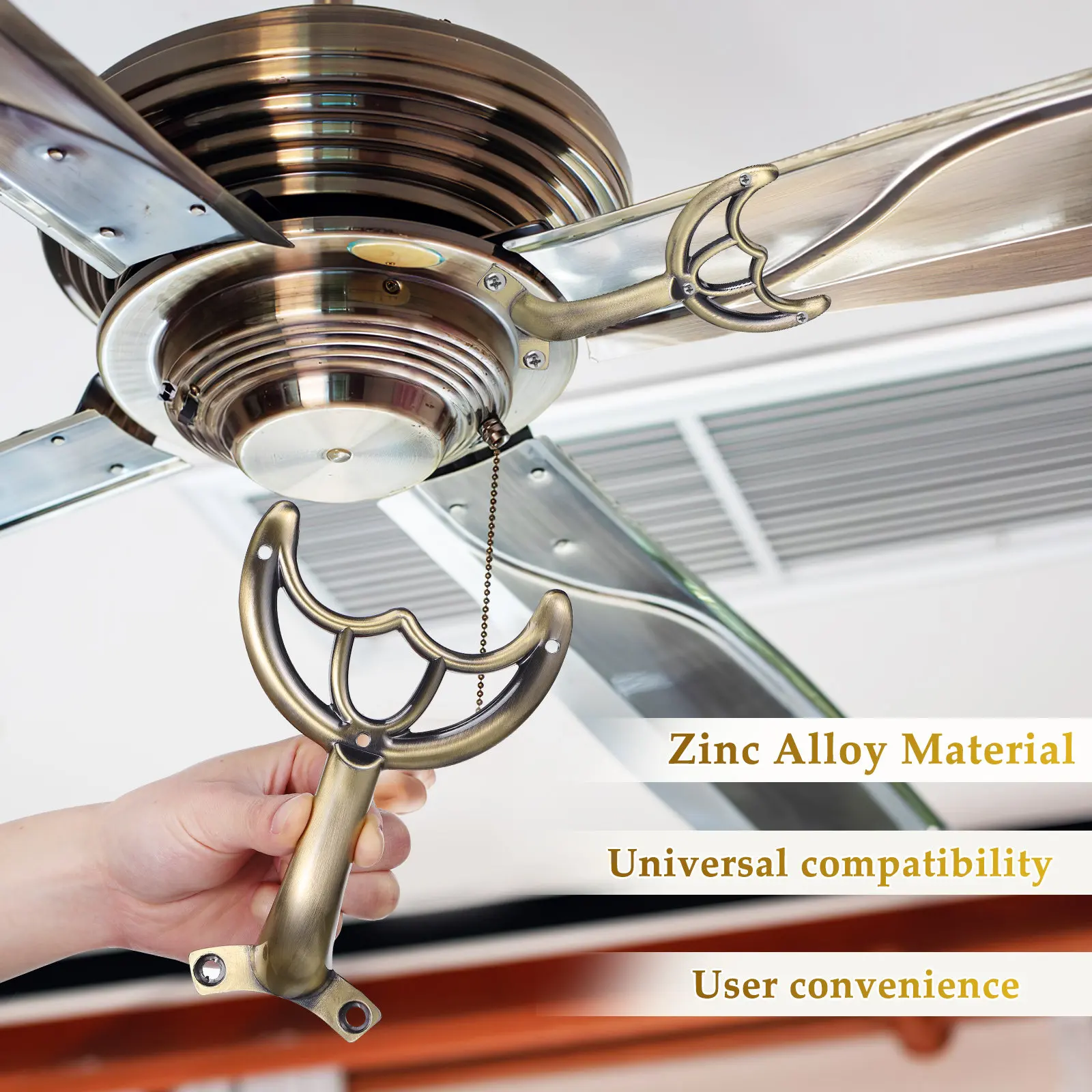 Ceiling Fan Arm Fan Blade Support Replacement Arm Bracket Ceiling Fan Arm Bracket Ceiling Fan Components Hardware Fan Accessory