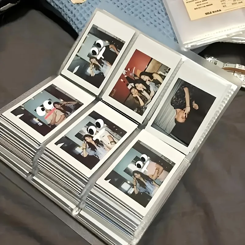 Album de cartes de grande capacité de 3 pouces, 240 cartes, organisateur de photos avec cartes de collection de conception à 3 grilles, rangement pour la maison, le bureau ou les voyages