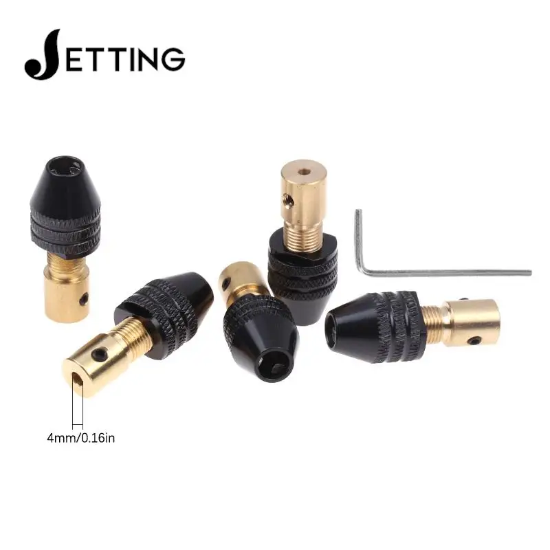 4mm Mini Drill Collet Smooth Style Micro Drill Self-tightening Drill Bit Tool Chuck Quick Change Adapter Bit Adapt Woodworking