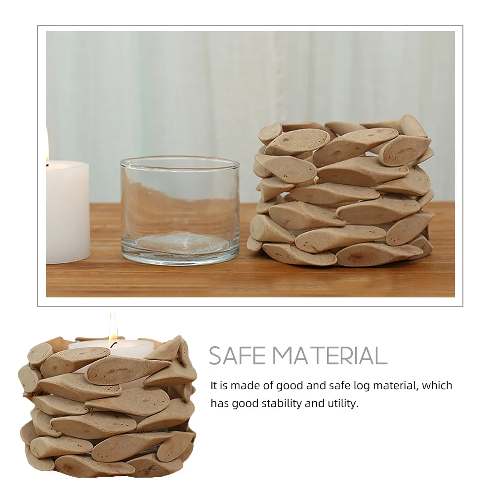 

Wooden Holders Round Wood Holder For Home Decor Tea Light Stand Table Decoration Wedding Party Gift