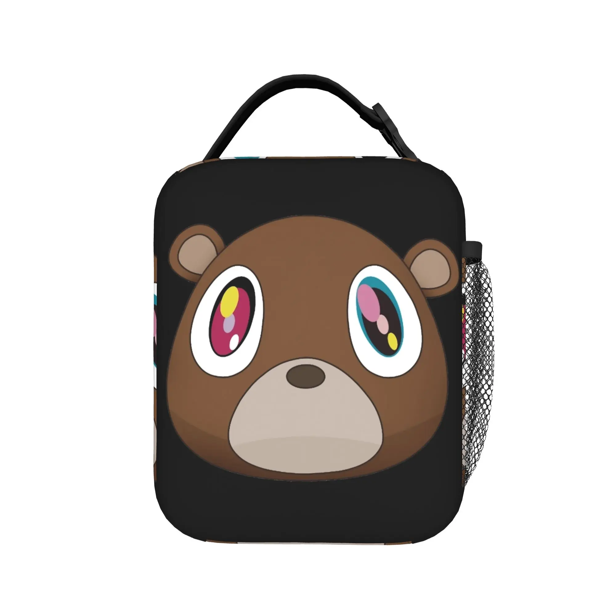 Graduation Bear Rapper Insulated Lunch Bag Thermal Bag Lunch Container Kanye West Tote Lunch Box Bento Pouch Office