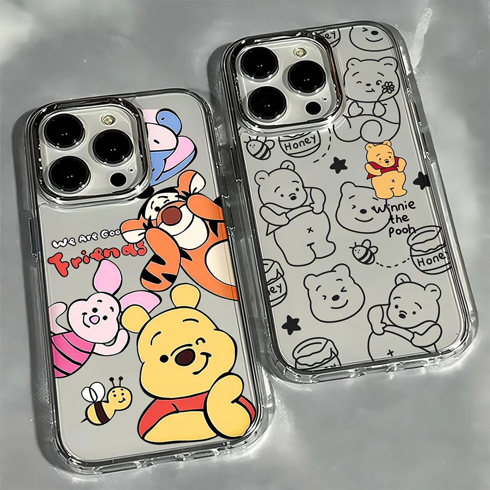 Cartoon Cute WinnieS PoohS BearS Phone Case for Samsung Galaxy S26 S25 S24 S23 S22 S21 S20 Note20 FE Ultra Edge Plus 4G 5G Cover