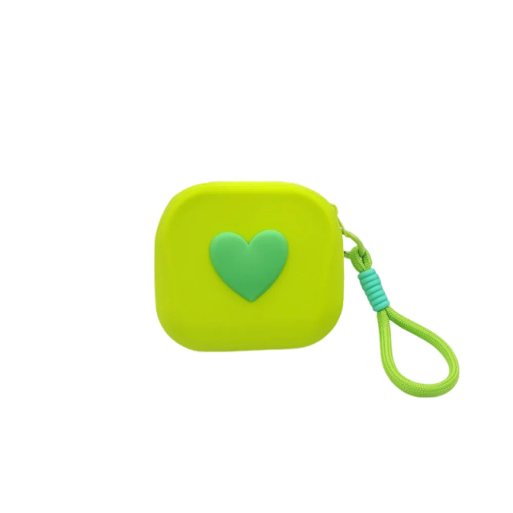 

Coin Purse Silicone Square StorageBag Waterproof Portable Key Pouch Drip-Proof Small Size Coin Purse Data Cable