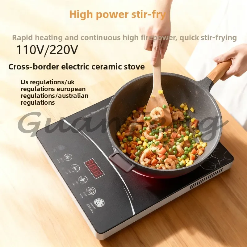 High‑Power  Electric Ceramic Cooker,Integrated Stir‑Frying Stove,Energy‑Saving Countertop Unit with Anti‑Dry‑Burn Safety Feature